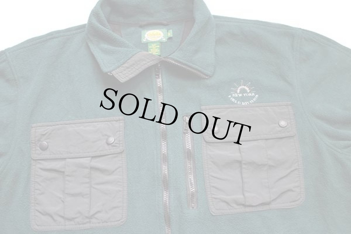 画像3: 00s カナダ製 Cabela'sカベラス NEW YORK FIELD DIVISION 刺繍 WINDSTOPPER フリースジャケット 緑 XL (3)