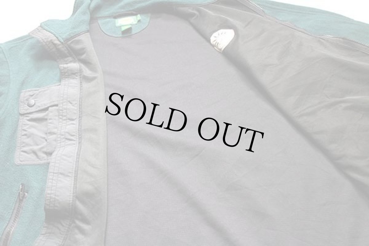 画像5: 00s カナダ製 Cabela'sカベラス NEW YORK FIELD DIVISION 刺繍 WINDSTOPPER フリースジャケット 緑 XL (5)