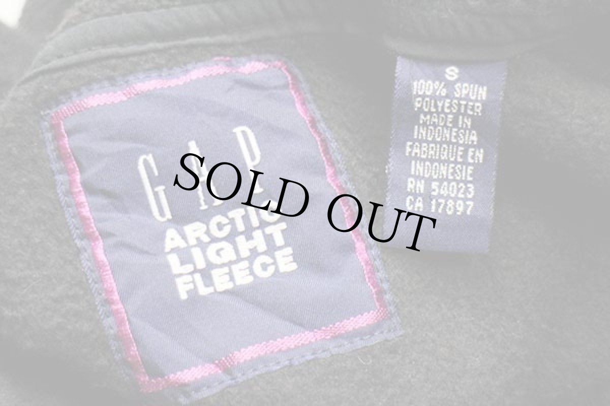 画像4: 90s GAPギャップ ARCTIC LIGHT FLEECE プルオーバー フリース 黒 S (4)