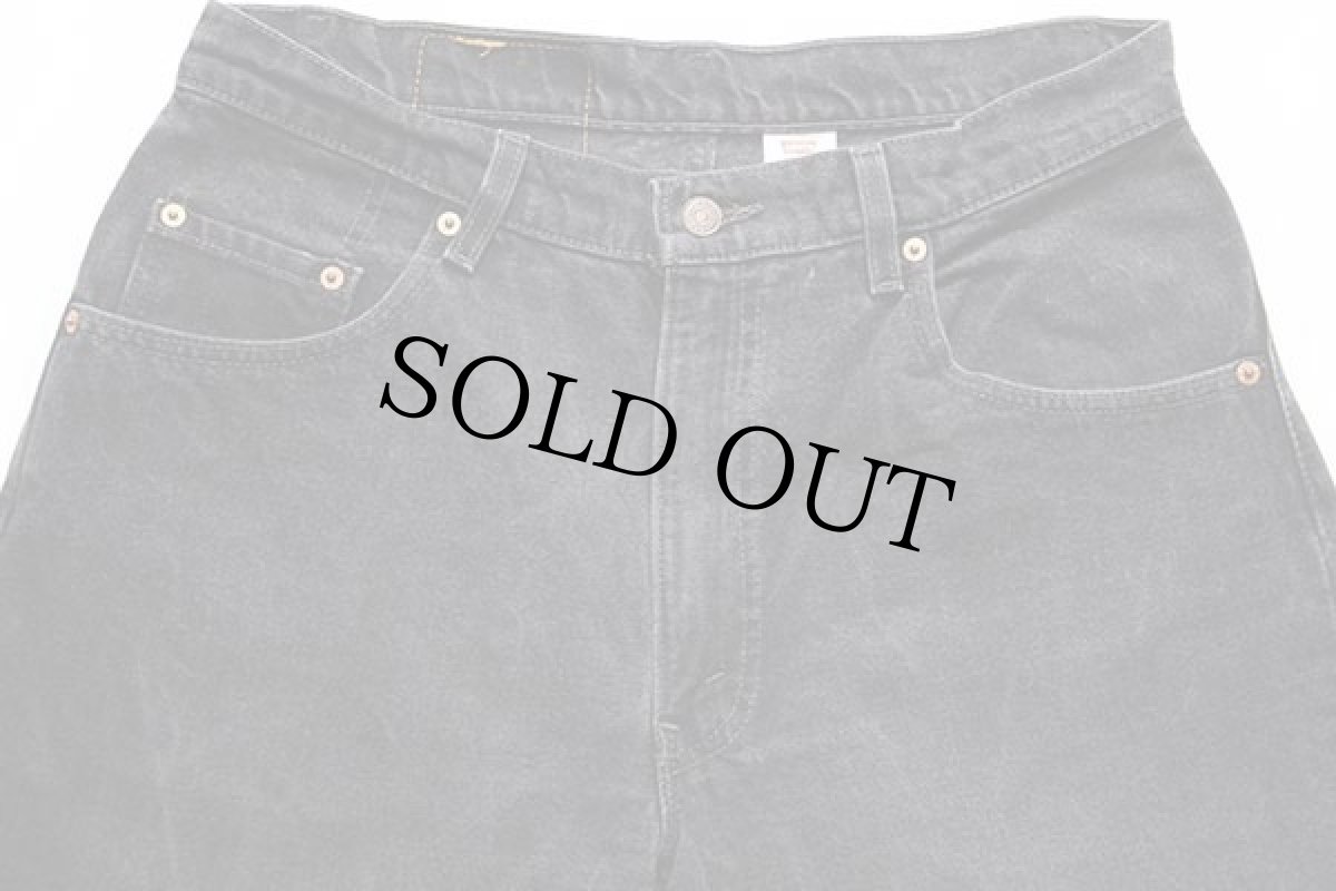 画像4: 90s USA製 Levi'sリーバイス 560 ブラック デニムパンツ w34 L34★28 (4)