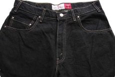 画像4: 90s メキシコ製 Levi'sリーバイス SIGNATURE 545 ブラック デニムパンツ w34 L29 (4)