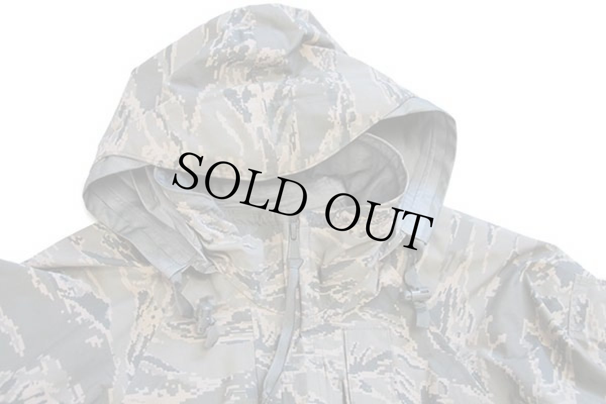 画像4: 00s 米軍 USAF APECS ABU デジタル タイガーカモ GORE-TEXゴアテックスパーカー S-S (4)