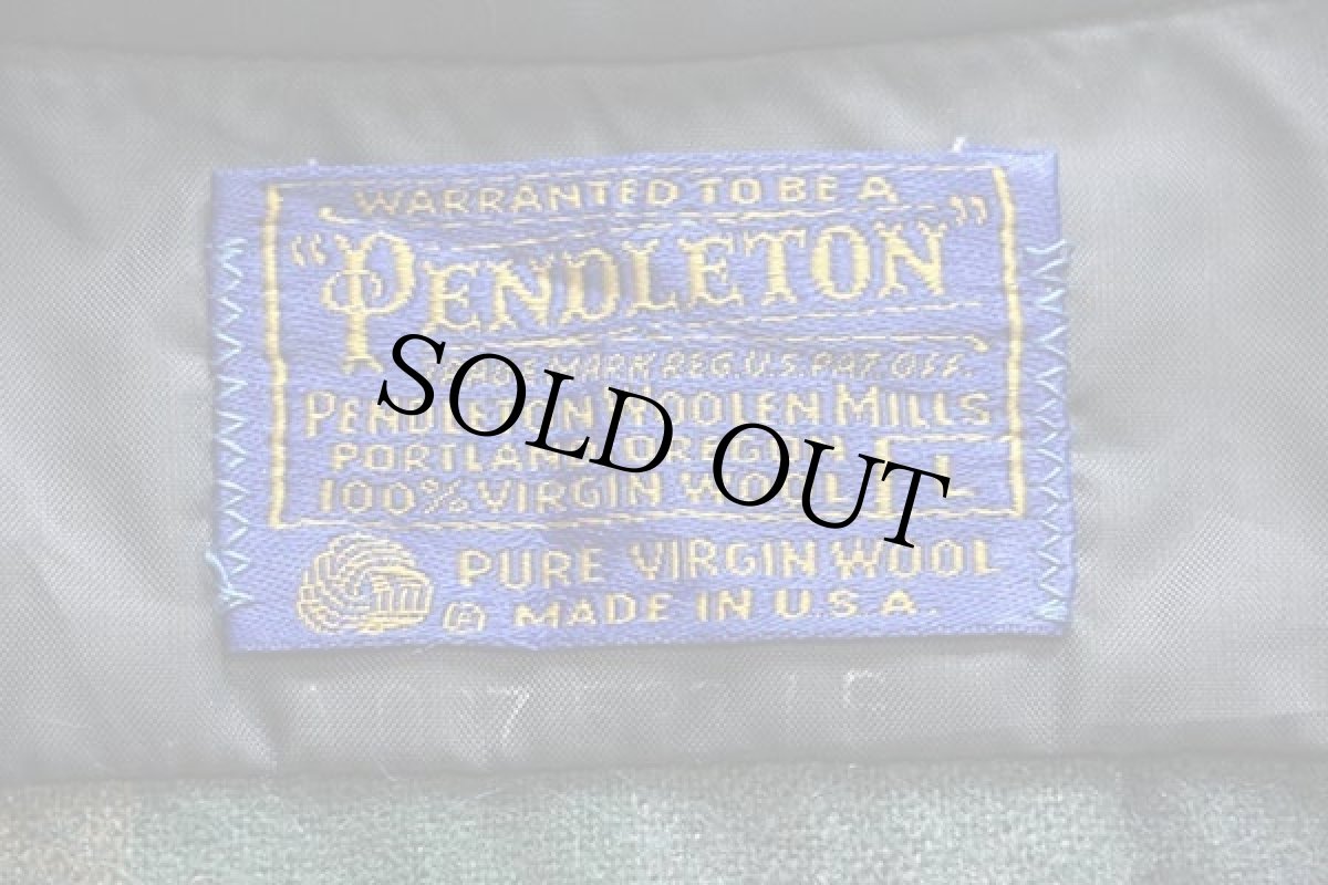 画像4: 70s USA製 PENDLETONペンドルトン ブロックチェック ウールシャツ L (4)