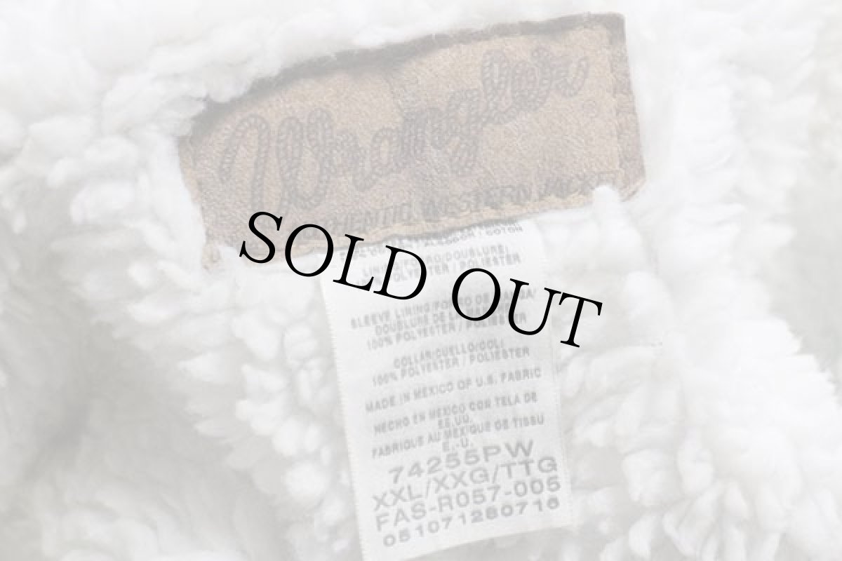 画像4: 00s メキシコ製 Wranglerラングラー ボアライナー デニムジャケット XXL★ランチコート 特大 (4)