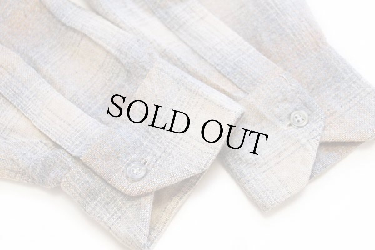 画像6: 80s フランス製 La Lionne オンブレチェック ウールシャツ 3 (6)