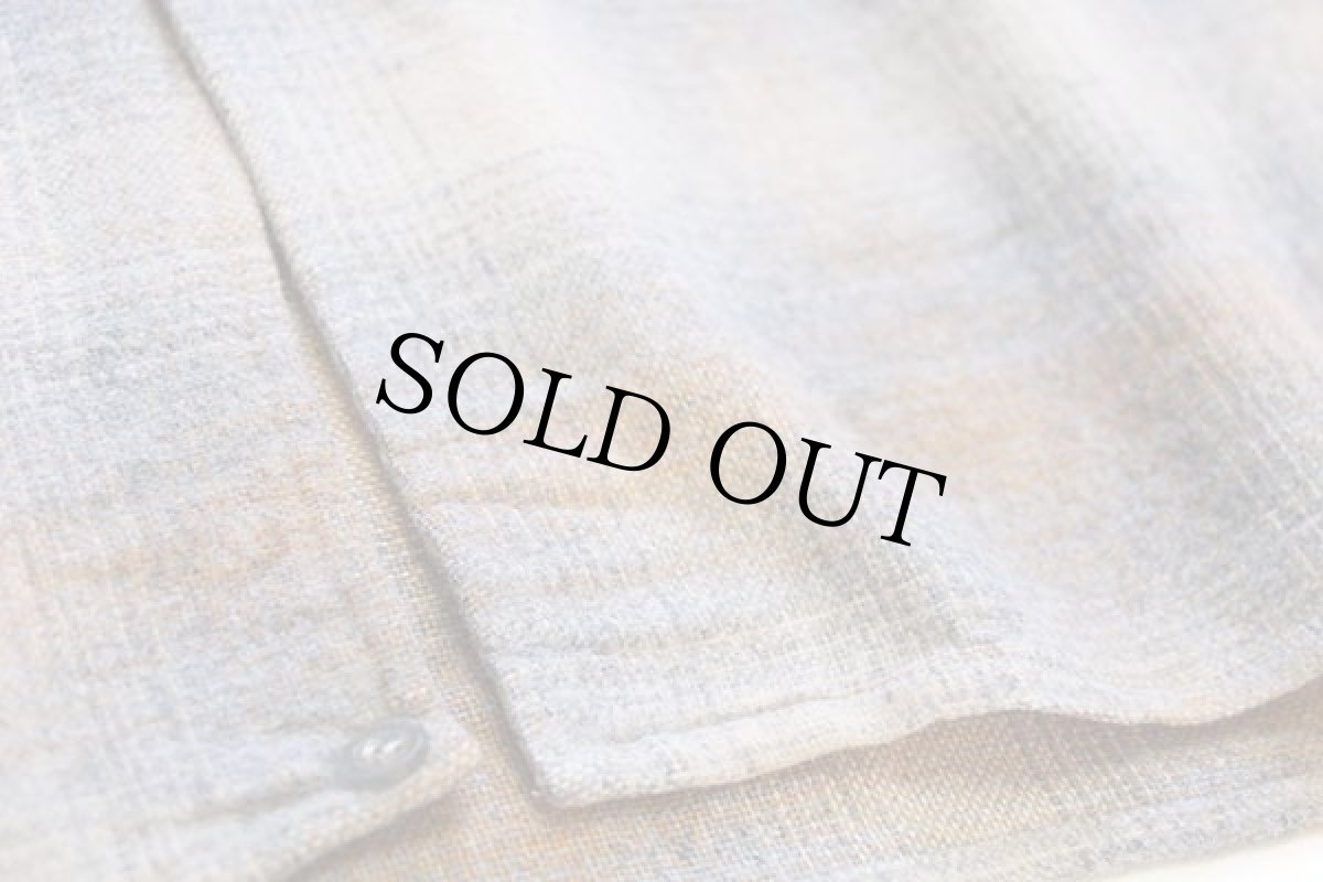 画像5: 80s フランス製 La Lionne オンブレチェック ウールシャツ 3 (5)