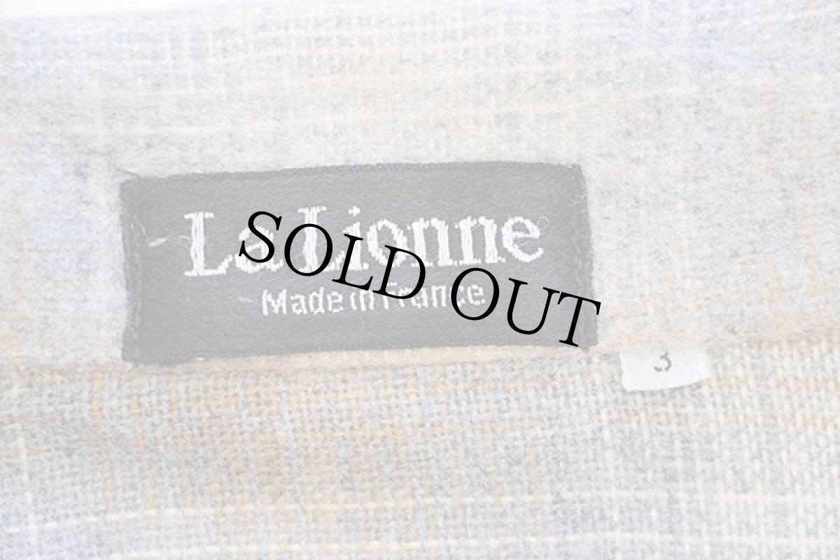 画像4: 80s フランス製 La Lionne オンブレチェック ウールシャツ 3 (4)