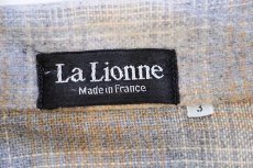 画像4: 80s フランス製 La Lionne オンブレチェック ウールシャツ 3 (4)