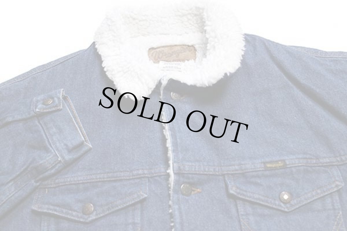 画像3: 00s メキシコ製 Wranglerラングラー ボアライナー デニムジャケット XXL★ランチコート 特大 (3)