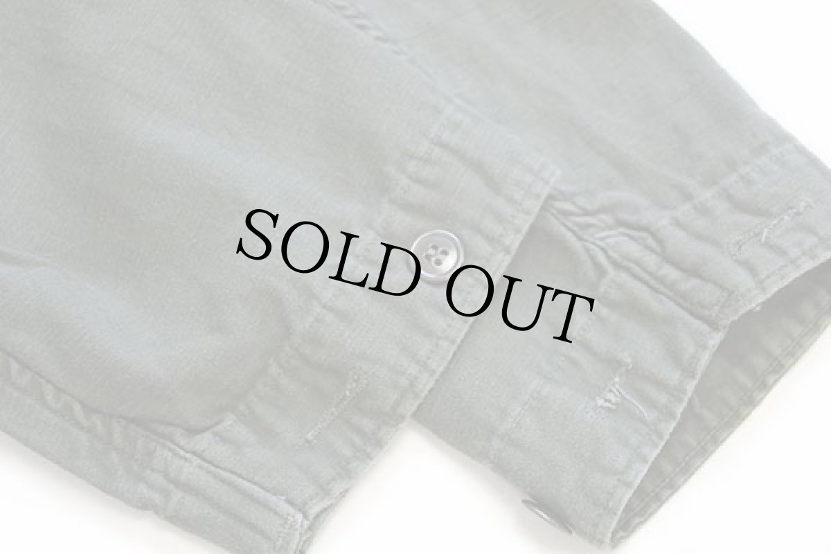 画像8: 80s 米軍 U.S.NAVY コットンサテン カバーオール オールインワン オリーブグリーン L★つなぎ (8)