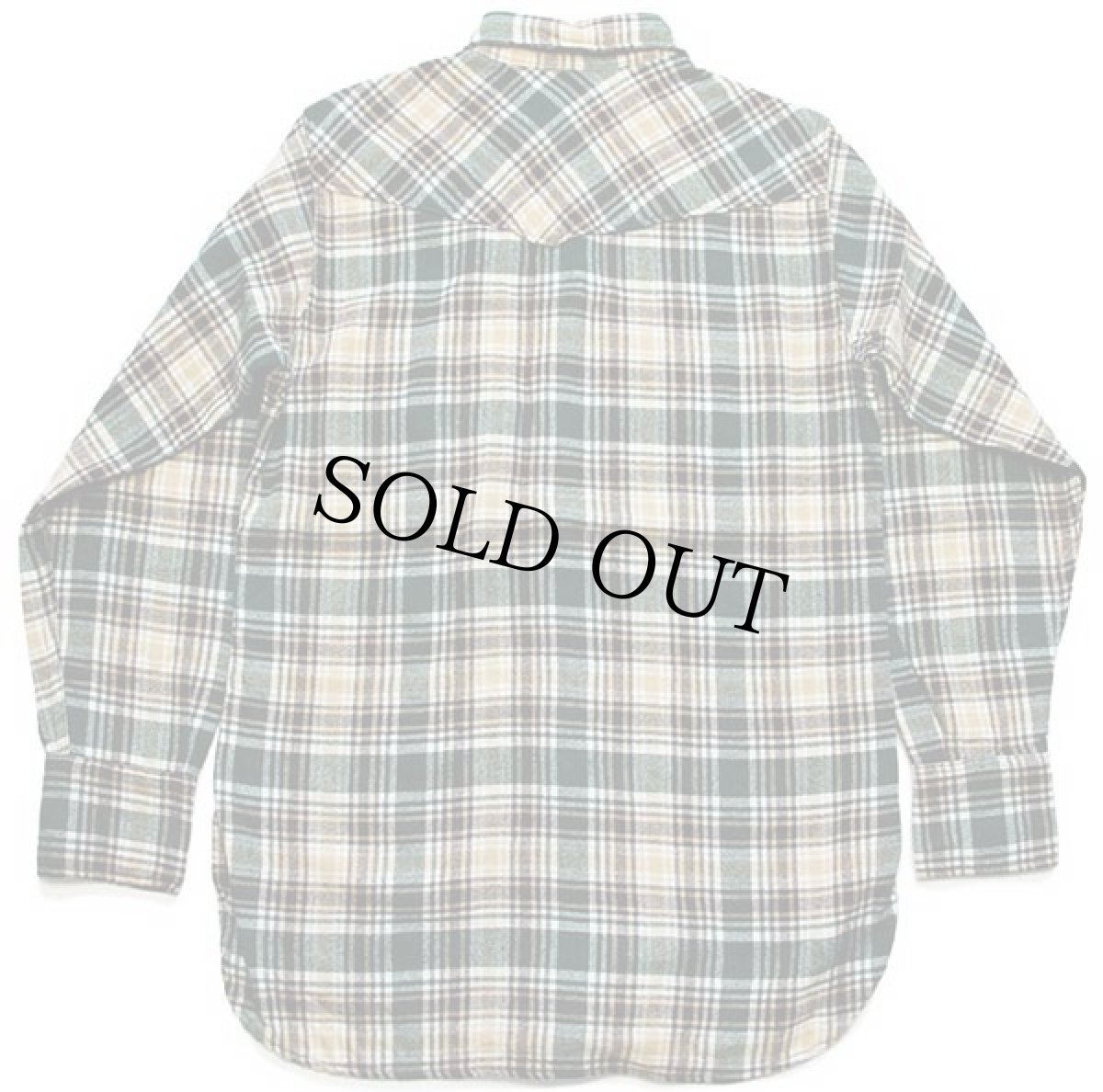 画像2: 70s Woolrichウールリッチ タータンチェック ウール ウエスタンシャツ (2)