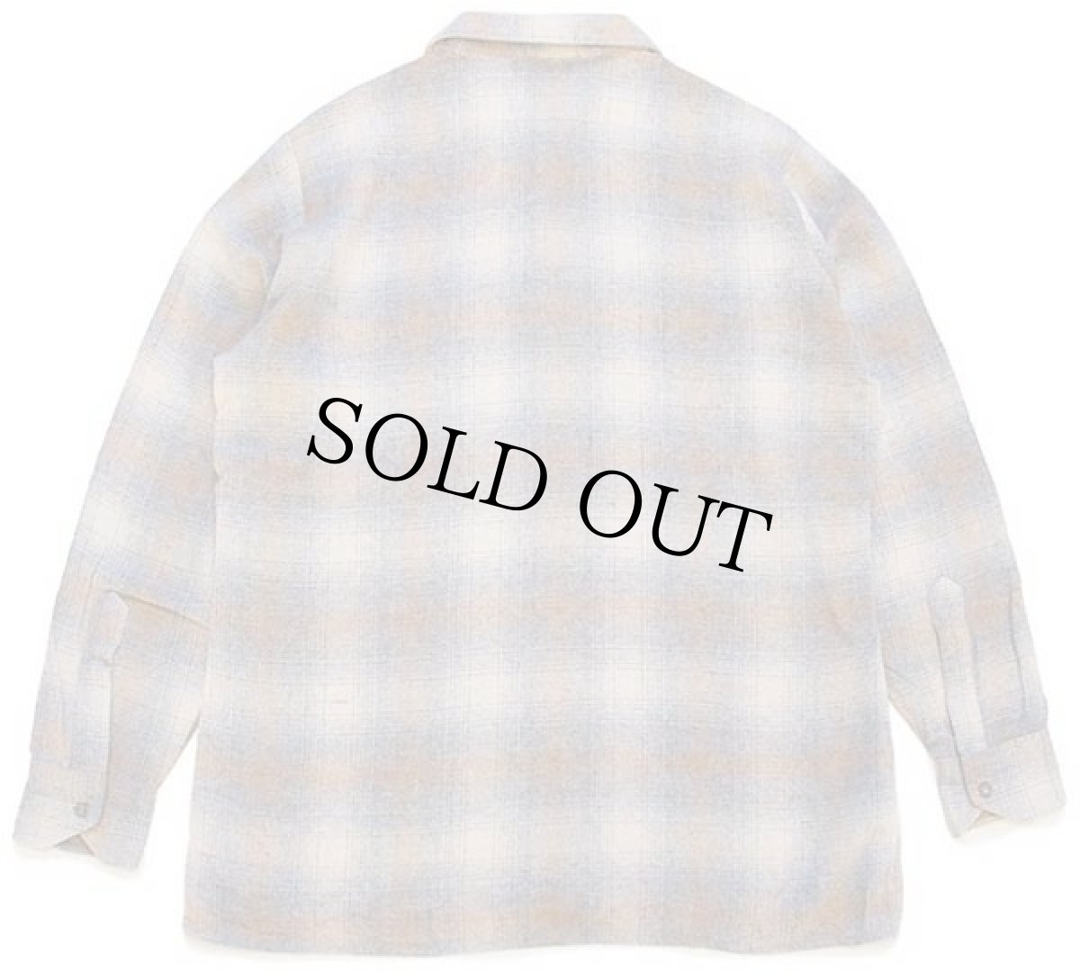 画像2: 80s フランス製 La Lionne オンブレチェック ウールシャツ 3 (2)