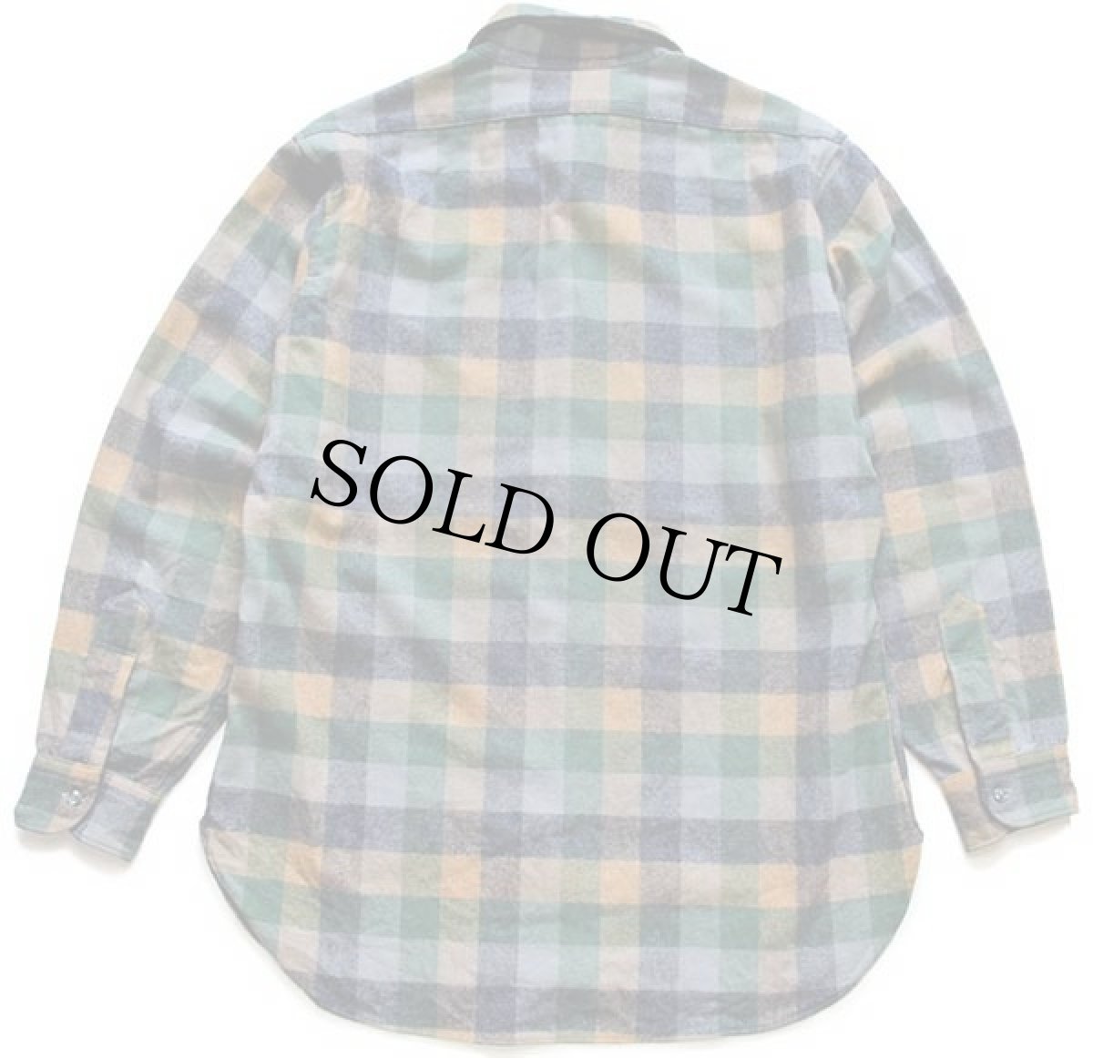 画像2: 70s USA製 PENDLETONペンドルトン ブロックチェック ウールシャツ L (2)