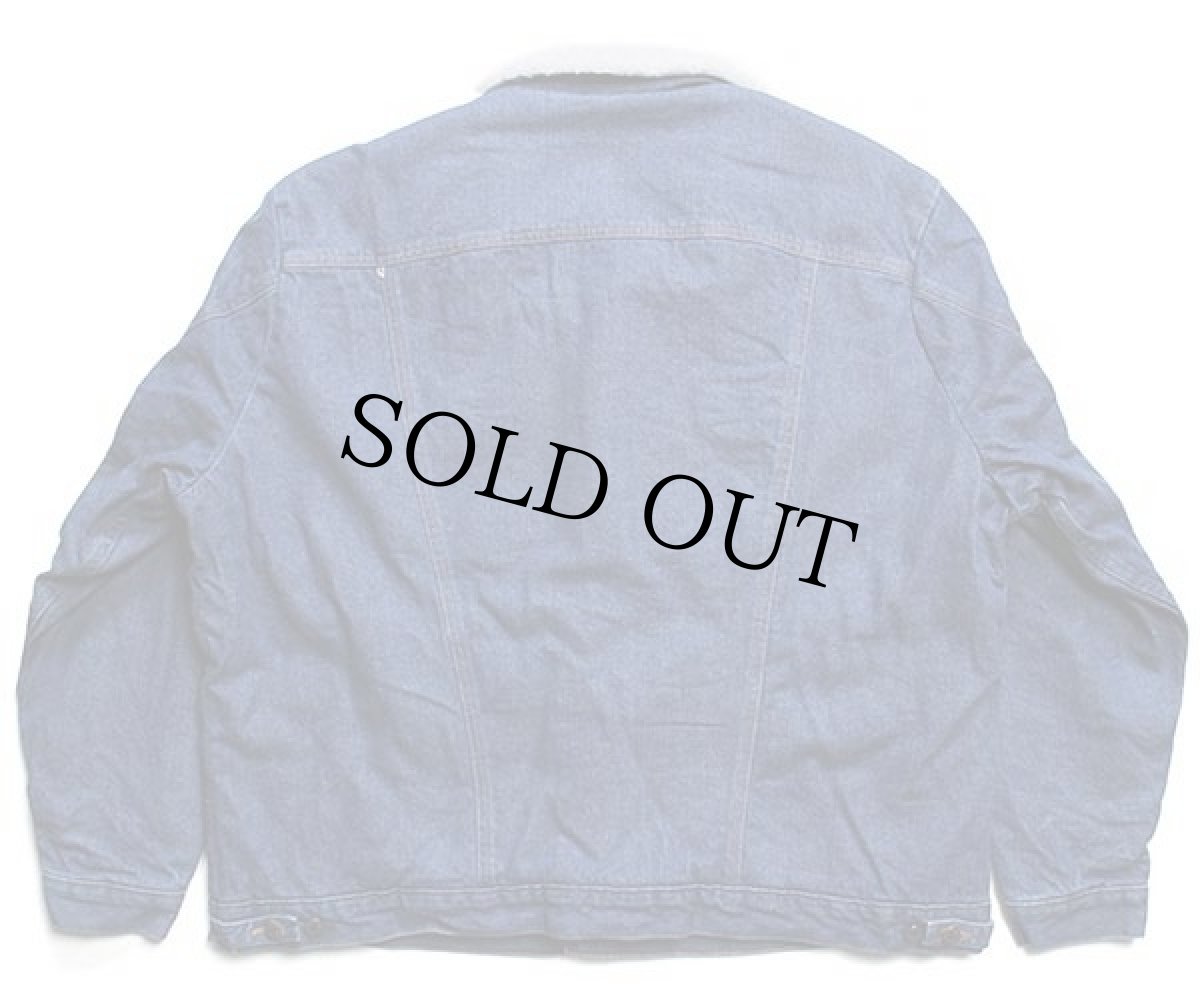 画像2: 00s メキシコ製 Wranglerラングラー ボアライナー デニムジャケット XXL★ランチコート 特大 (2)