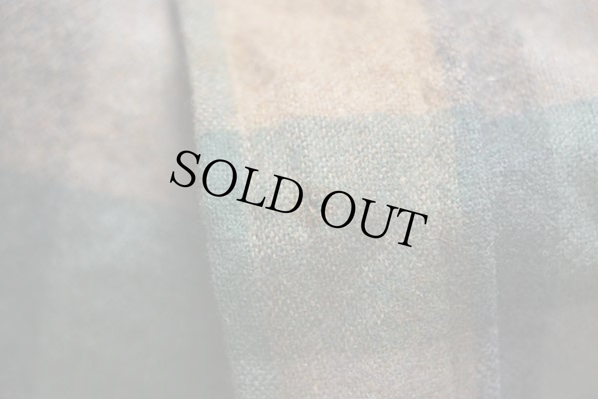 画像6: 70s USA製 PENDLETONペンドルトン ブロックチェック ウールシャツ L (6)