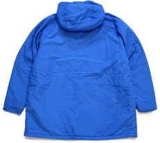 画像2: 80s USA製 L.L.Bean BAXTER STATE PARKA 中綿入り ナイロン マウンテンパーカー 青 (2)