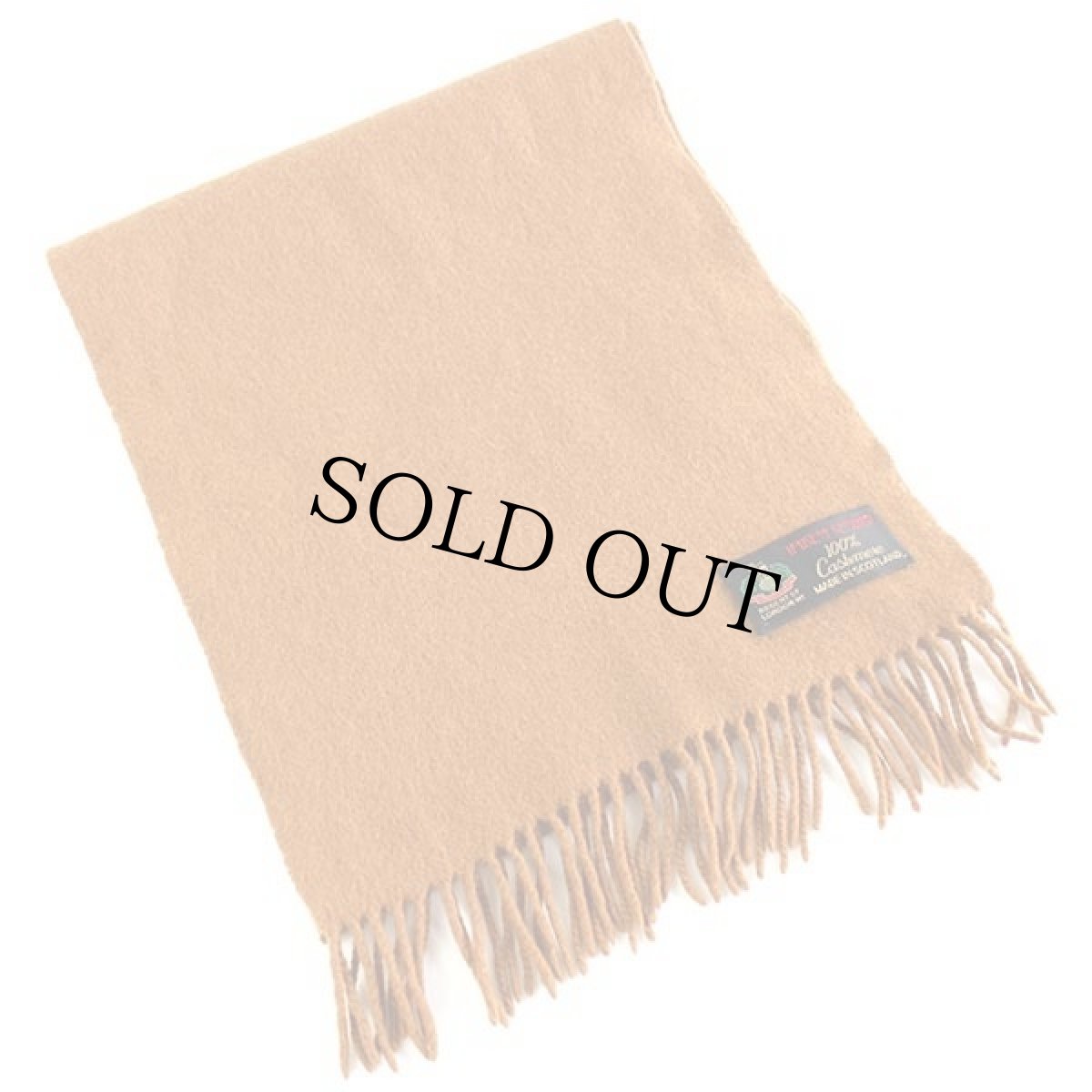 画像2: スコットランド製 HOUSE OF SCOTLAND 無地 カシミヤ マフラー ブラウン (2)