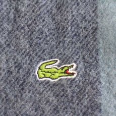 画像4: LACOSTEラコステ チェック ウール マフラー (4)