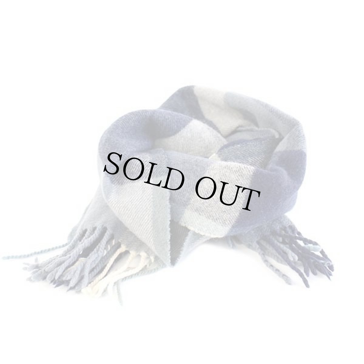 画像2: LACOSTEラコステ チェック ウール マフラー (2)