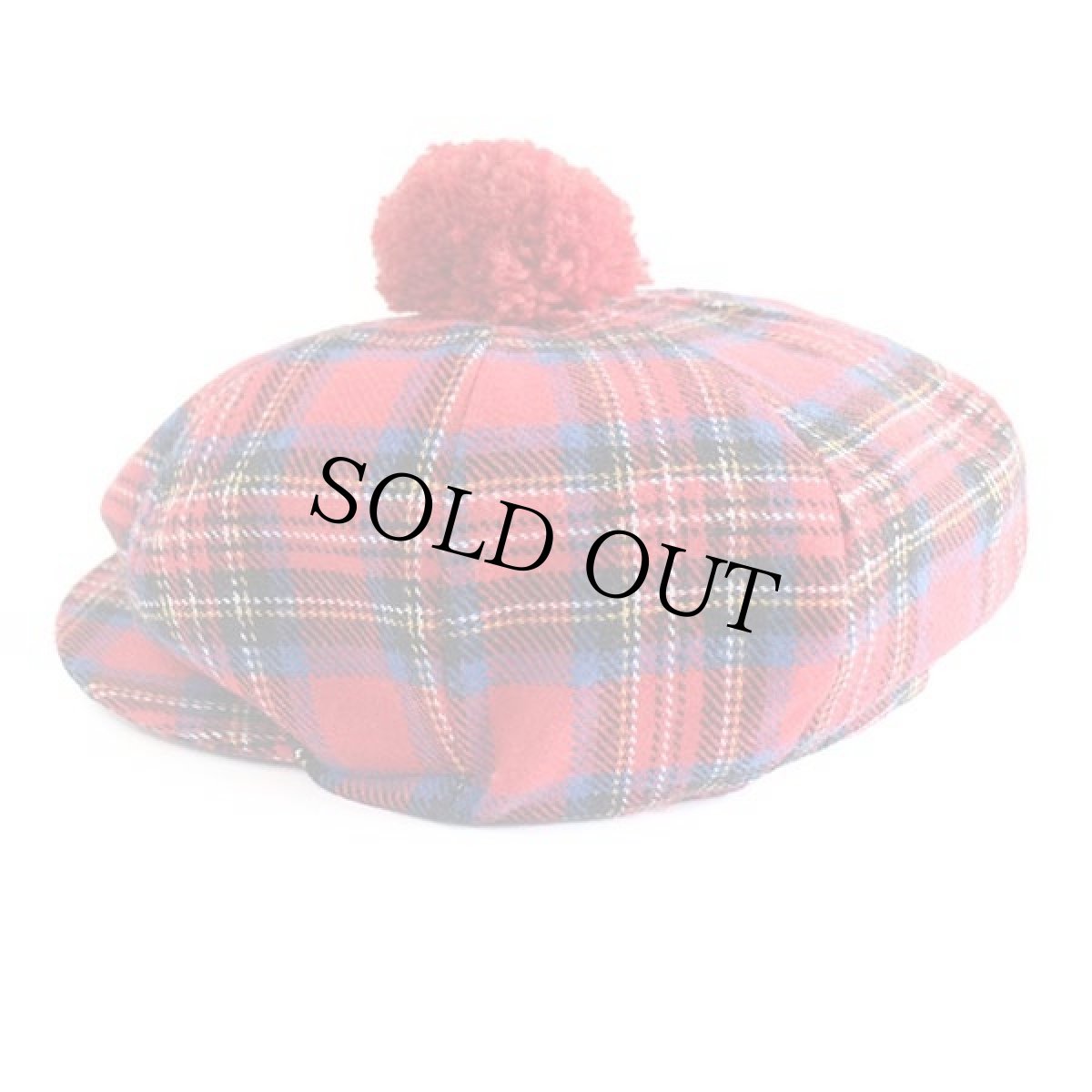 画像2: アイルランド製 SHANDON タータンチェック ウール キャスケット 7 3/8 (2)