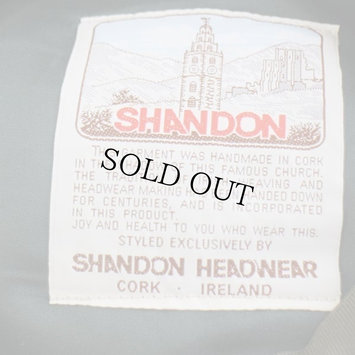 画像8: アイルランド製 SHANDON タータンチェック ウール キャスケット 7 3/8 (8)