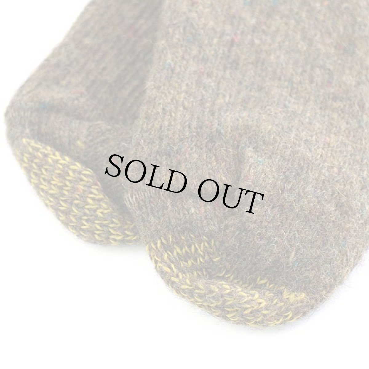 画像5: デッドストック★USA製 GOLDTOE ネップ入り ウール ソックス 焦げ茶 10-13★靴下 (5)
