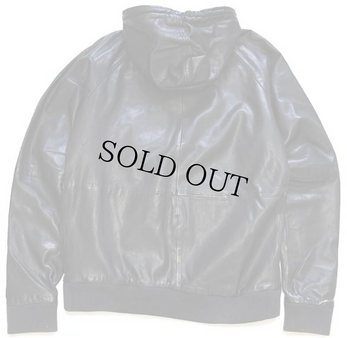 画像2: トルコ製 DIESELディーゼル HIGH SPEED ラムレザー パーカー 黒 L (2)