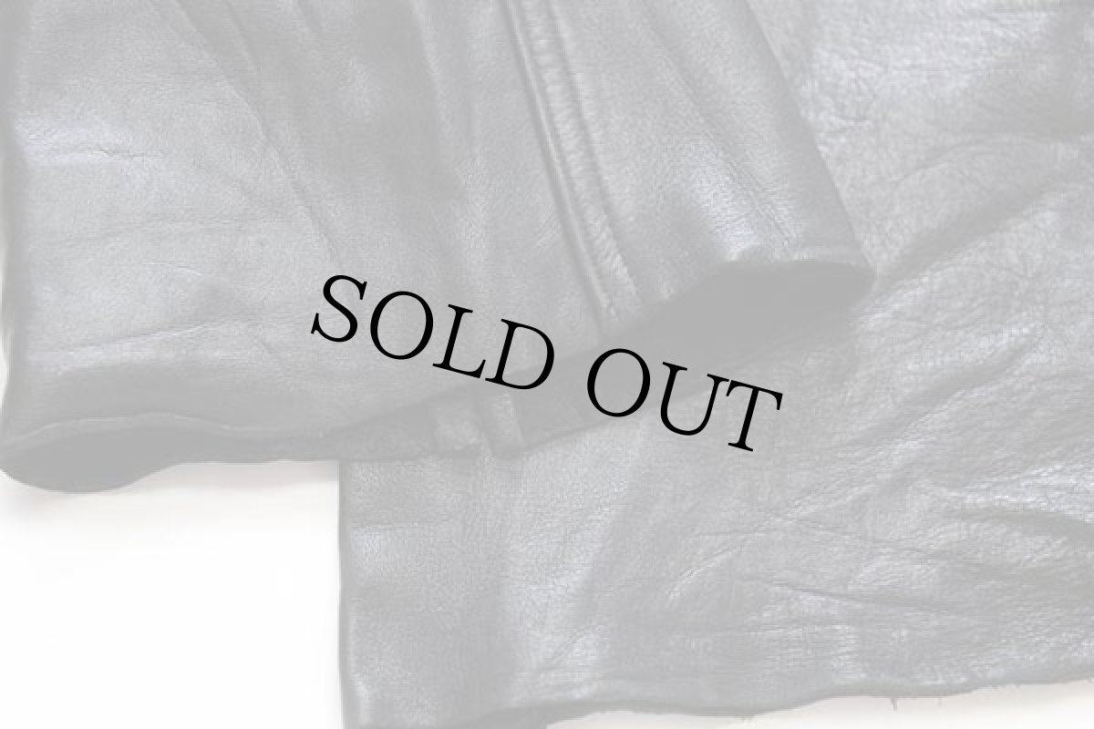 画像8: 90s Levi'sリーバイス 55185 レザーパンツ 黒 w32★ユーロ (8)