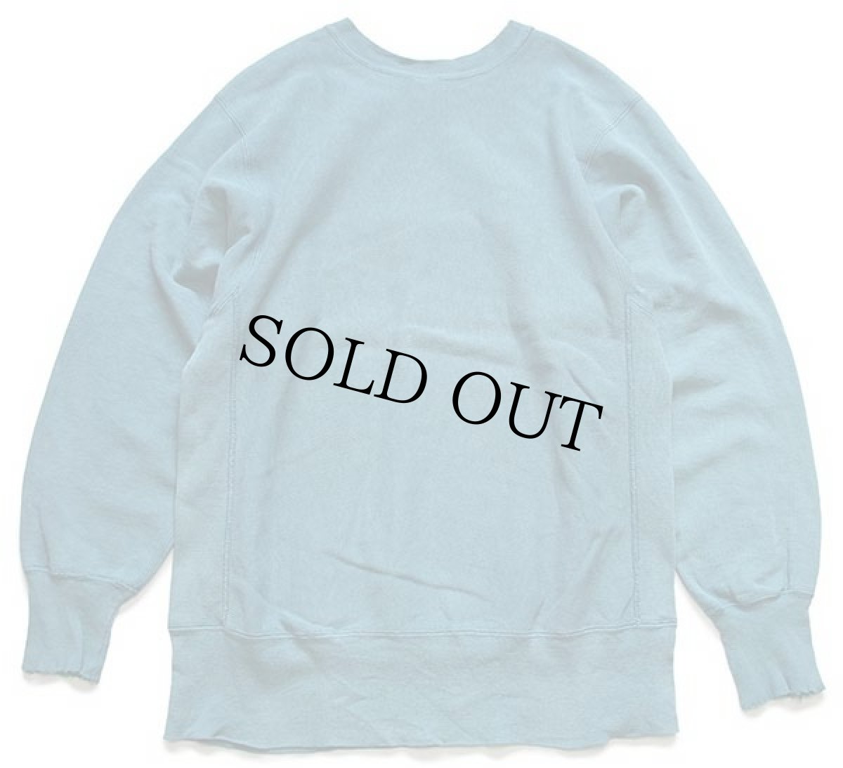 画像2: 90s USA製 Championチャンピオン スクリプト ビッグロゴ刺繍 リバースウィーブ スウェット ボロ エメラルドグリーン L (2)