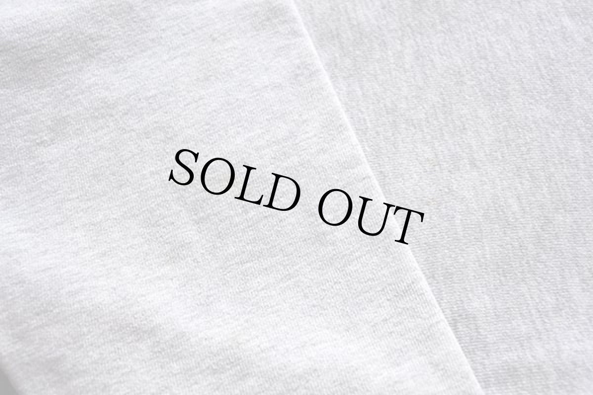 画像6: 90s USA製 Championチャンピオン スクリプト ビッグロゴ刺繍 リブライン リバースウィーブ スウェット 杢グレー×紫 M★79 (6)