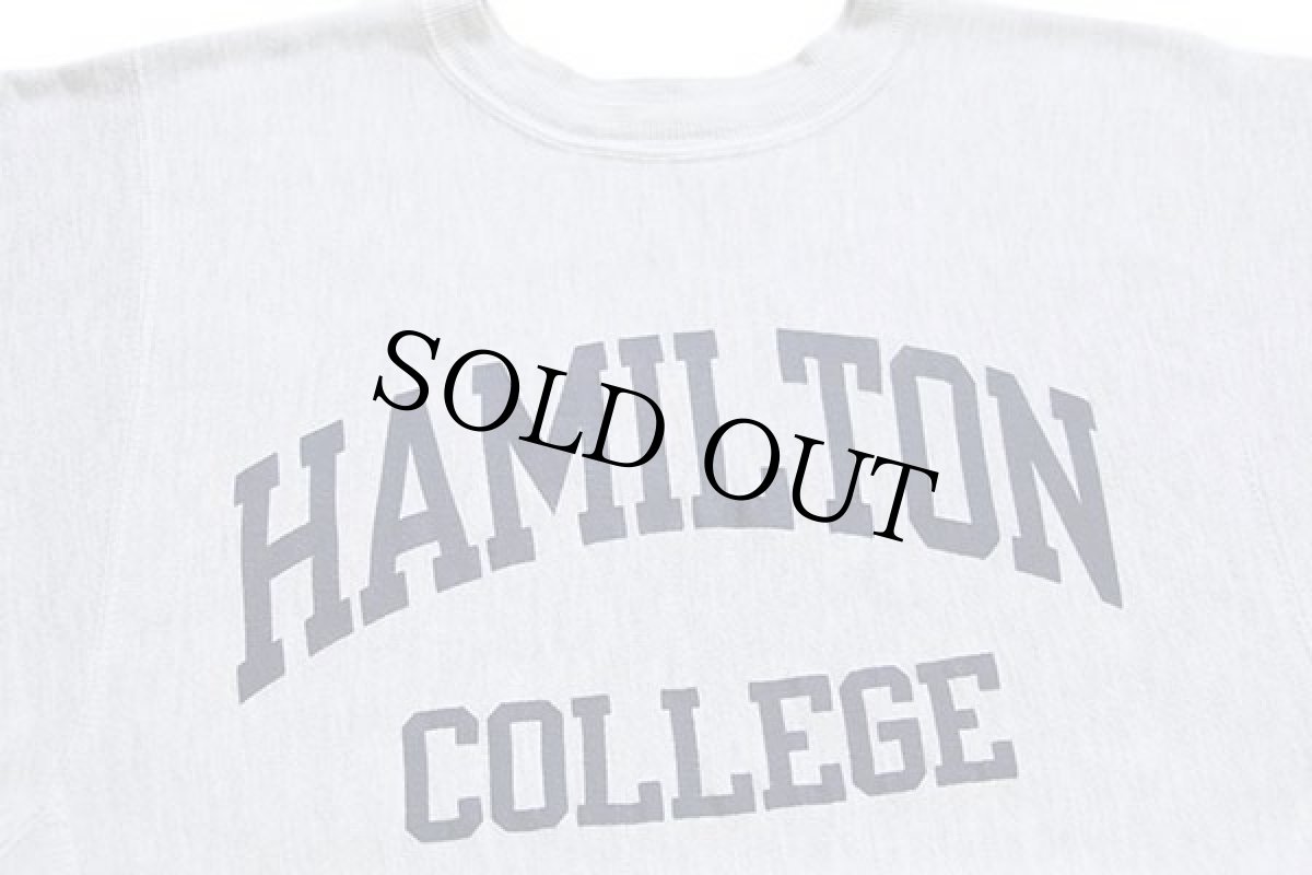 画像3: 90s メキシコ製 Championチャンピオン HAMILTON COLLEGE リバースウィーブ スウェット 杢グレー M (3)