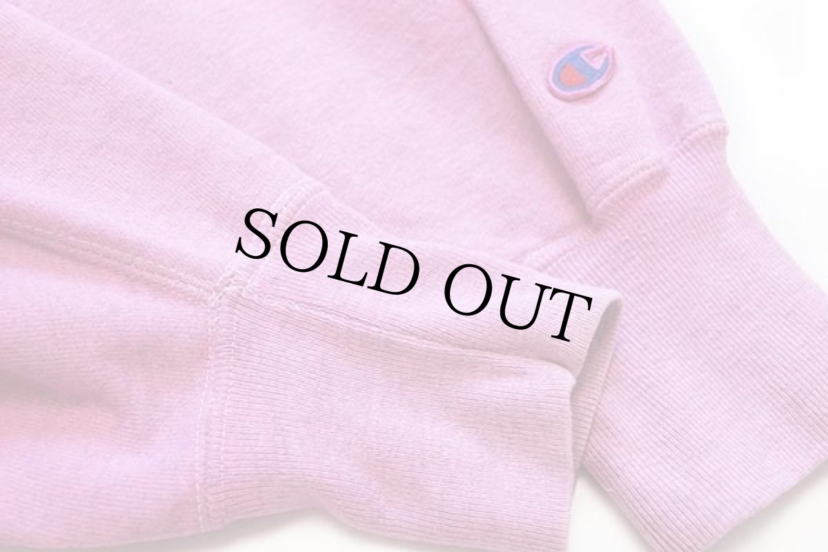 画像5: 90s USA製 Championチャンピオン Kellogg 刺繍 リバースウィーブ スウェット 後染め 杢ピンク XL (5)