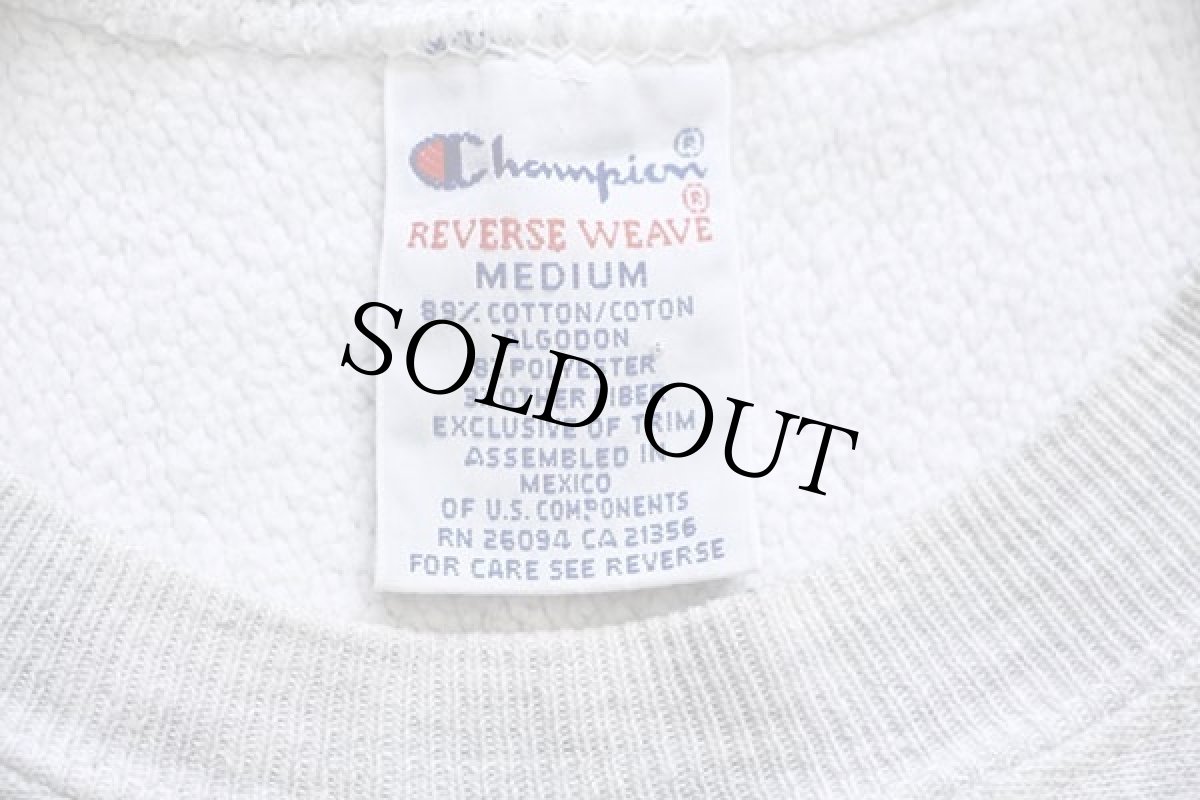 画像4: 90s メキシコ製 Championチャンピオン HAMILTON COLLEGE リバースウィーブ スウェット 杢グレー M (4)