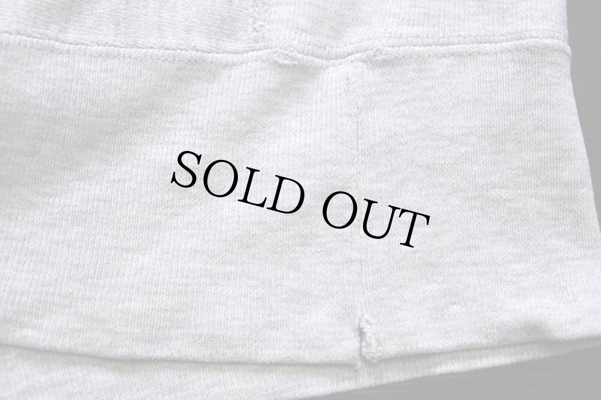 画像7: 90s USA製 Championチャンピオン CITY HIGH 二段中抜きプリント リバースウィーブ スウェット ボロ 杢グレー L (7)