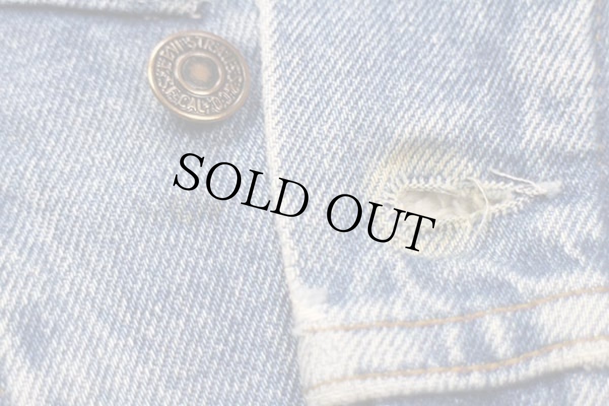 画像7: Levi'sリーバイス 70603 ボアライナー デニムジャケット 4ポケット XL★ユーロ (7)