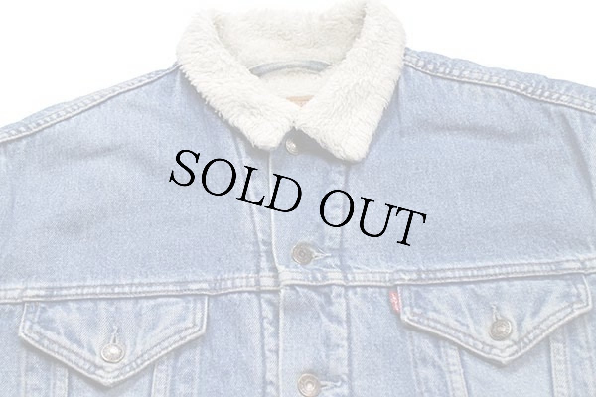 画像3: Levi'sリーバイス 70603 ボアライナー デニムジャケット 4ポケット XL★ユーロ (3)