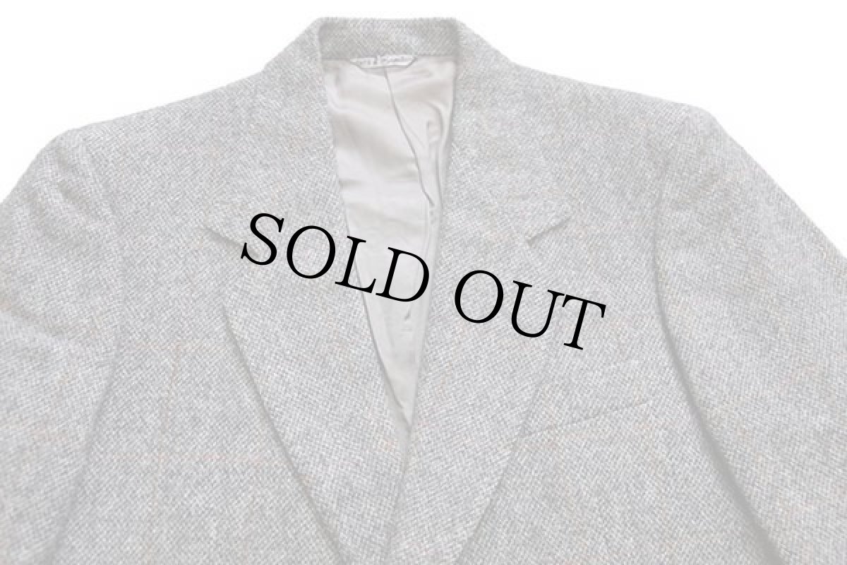 画像3: 80s イタリア製 ALBERT MOESSMER 格子柄 2つボタン ツイード ウール テーラードジャケット 46 (3)