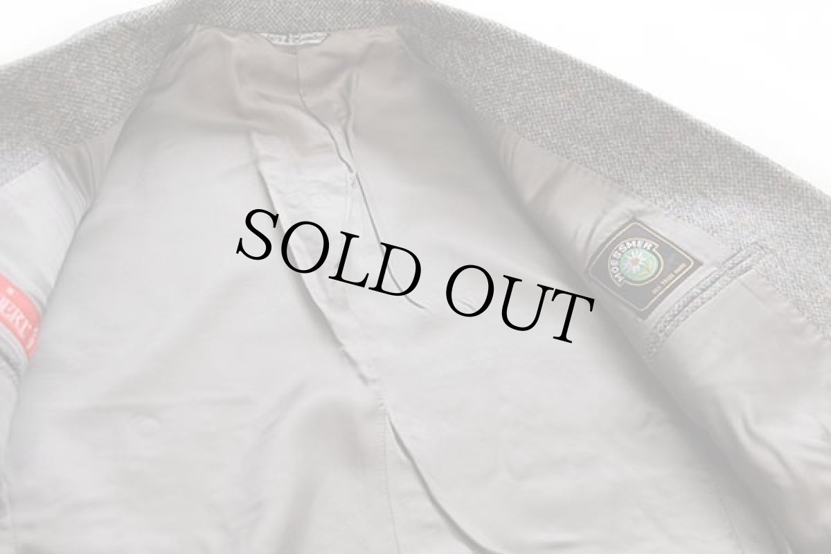 画像5: 80s イタリア製 ALBERT MOESSMER 格子柄 2つボタン ツイード ウール テーラードジャケット 46 (5)