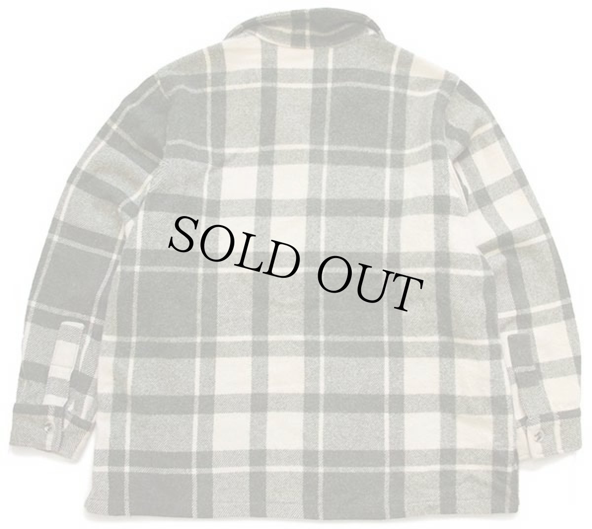 画像2: 70s Woolrichウールリッチ チェック ウールジャケット XL (2)