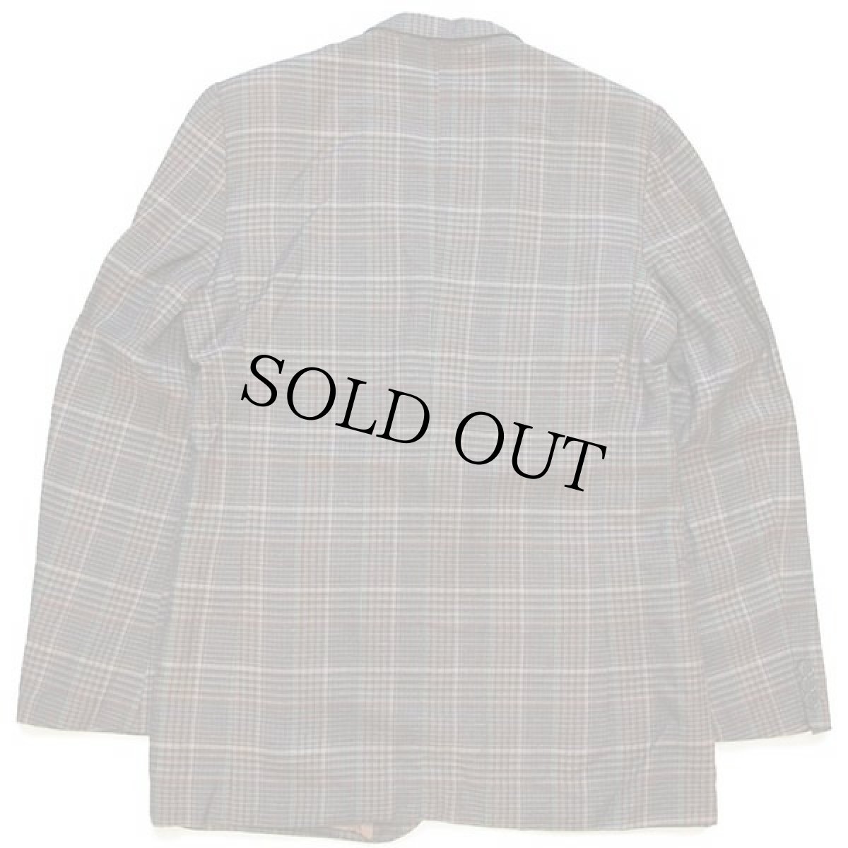 画像2: イタリア製 Gim Marzotto グレンチェック 2つボタン ウール テーラードジャケット 50 (2)