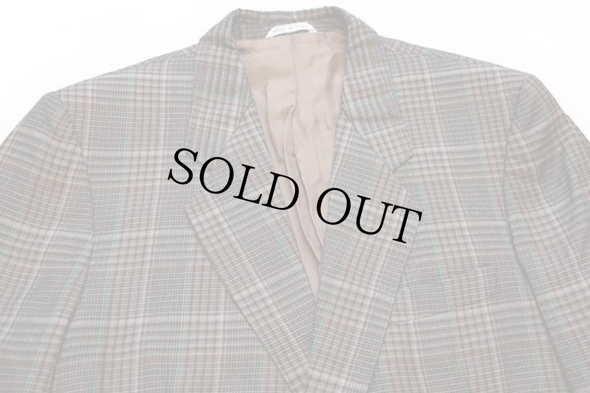 画像3: イタリア製 Gim Marzotto グレンチェック 2つボタン ウール テーラードジャケット 50 (3)