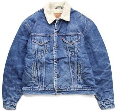 画像1: 90s Levi'sリーバイス 71500 ボアライナー デニムジャケット 4ポケット XL★ユーロ (1)