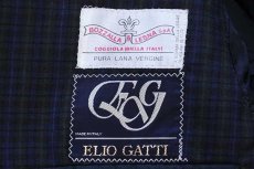 画像4: イタリア製 ELIO GATTI BOZZALLA&LESNA タータンチェック 2つボタン ウール テーラードジャケット (4)