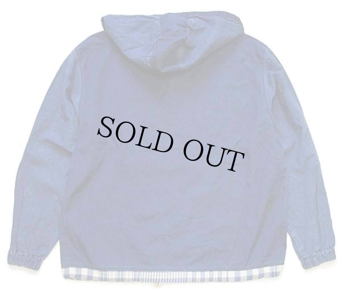 画像2: 90s イタリア製 EXIGO レースアップ プルオーバー コットンパーカー インディゴ (2)