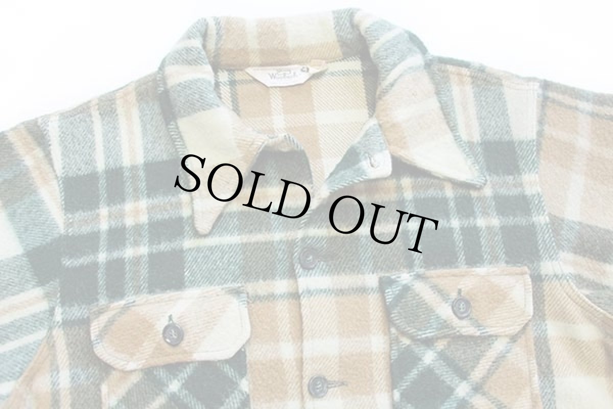 画像3: 70s Woolrichウールリッチ チェック ウールジャケット XL (3)