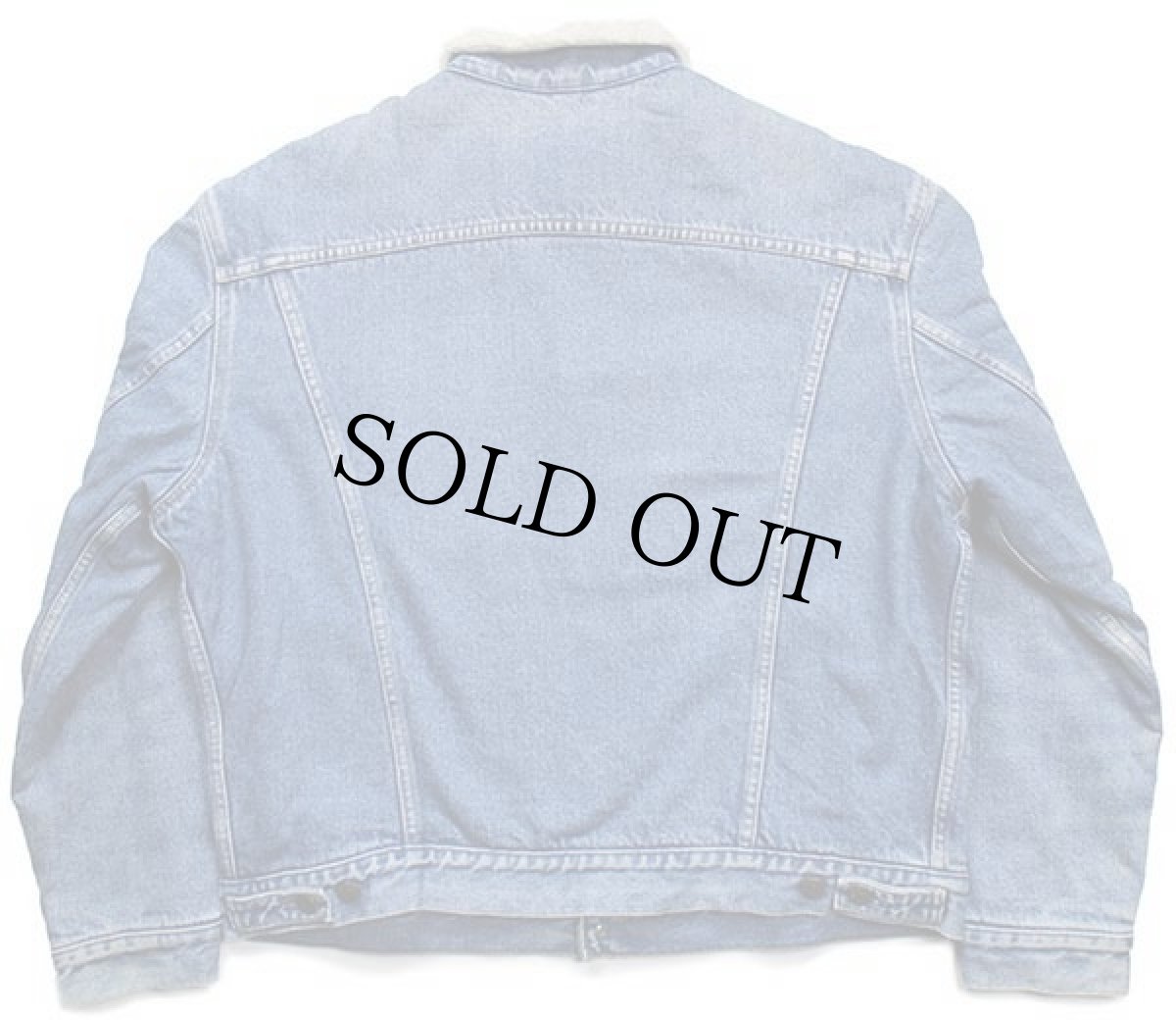 画像2: Levi'sリーバイス 70603 ボアライナー デニムジャケット 4ポケット XL★ユーロ (2)