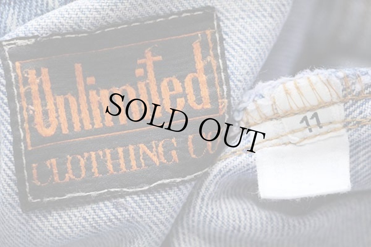 画像4: 80s イタリア製 Unlimited 切り抜き&チェーン刺繍 デザイン デニムジャケット 4ポケット (4)