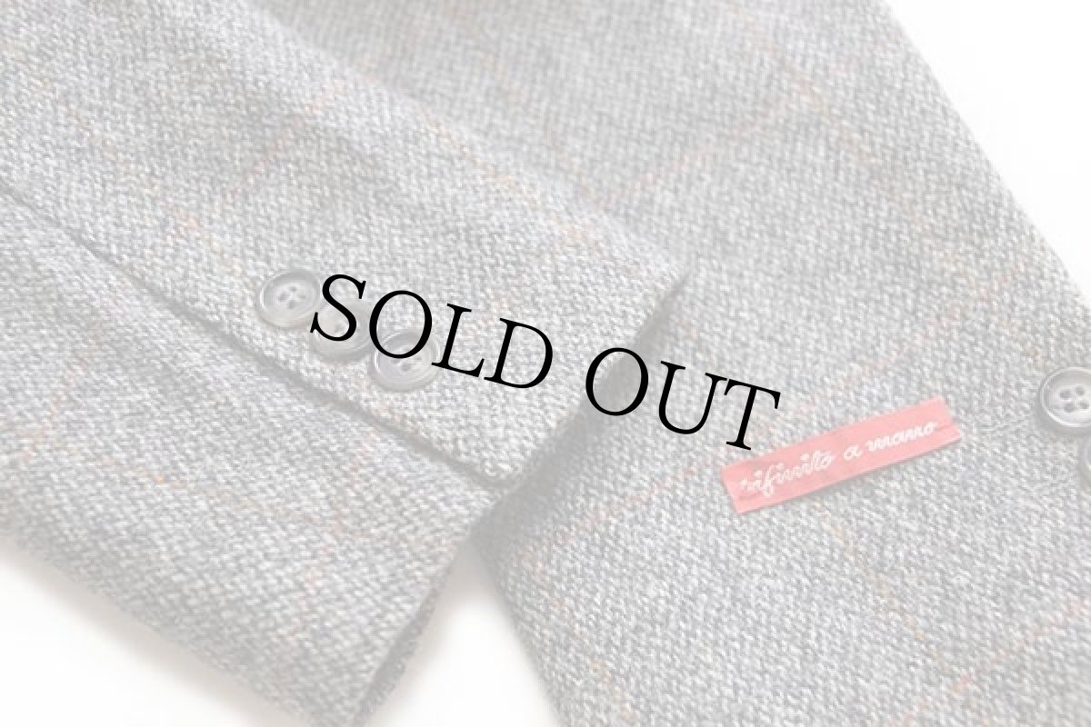 画像6: 80s イタリア製 ALBERT MOESSMER 格子柄 2つボタン ツイード ウール テーラードジャケット 46 (6)