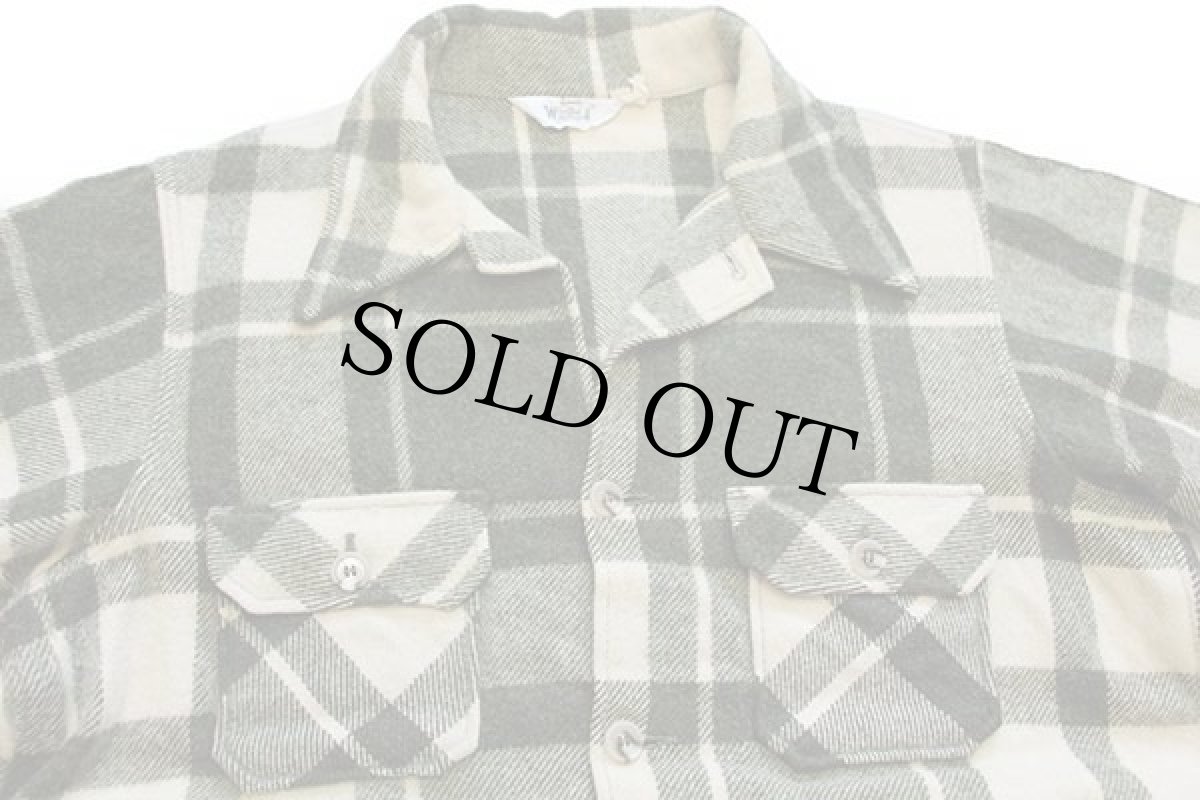 画像3: 70s Woolrichウールリッチ チェック ウールジャケット XL (3)