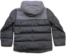 画像2: patagoniaパタゴニア Bivy Down Hoody ツートン 切り替え ダウンパーカー ブラック×グレー KIDS M (2)